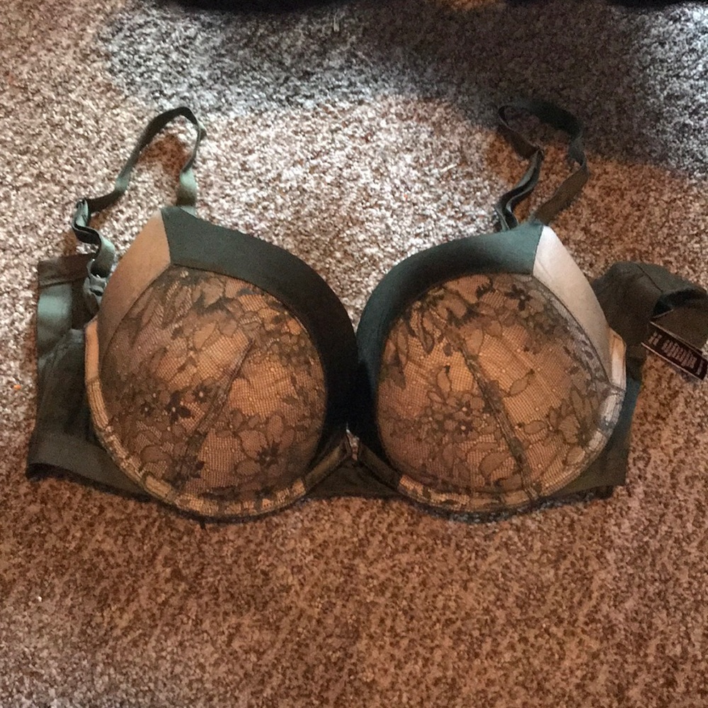 Navy green Victoria’s Secret push up bra